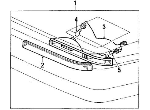 Toyota 81515-14330 Wire Sub-Assy, Front Turn Signal Lamp Body