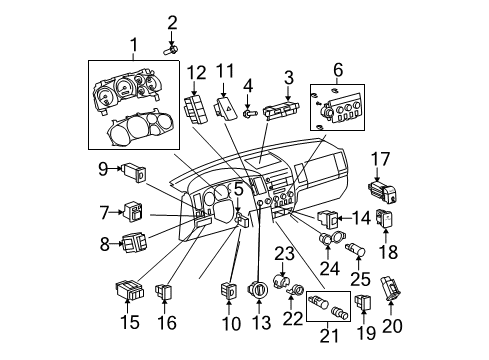 Toyota 84010-0CB90 Dash Control Unit