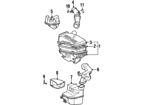 Toyota 17971-74020 Inlet, Cool Air