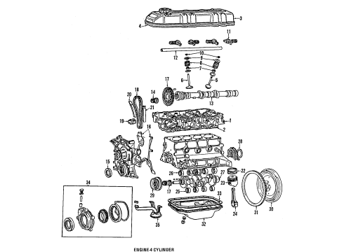 Toyota 13911-35010 Shaft Sub-Assembly, Valve Rocker