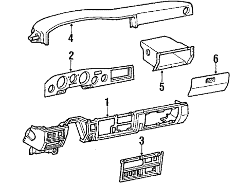 Toyota 55501-90A00-05 Door Assy, Glove Compartment