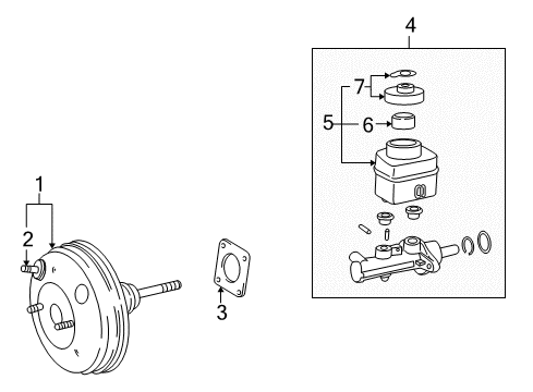 Toyota 04493-17090 Brake Master Cylinder Repair Kit