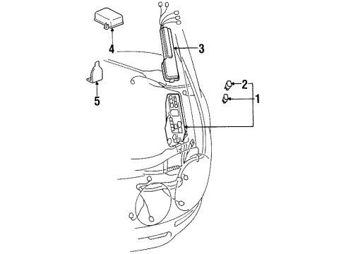 Toyota 82111-2H160 Wire, Engine Room Main