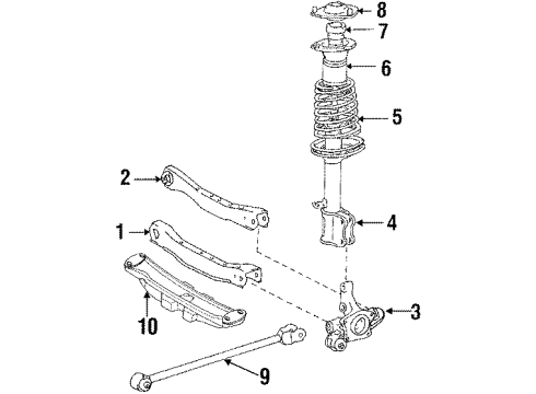 Toyota 51206-32010 Member Sub-Assembly, Rear Suspension