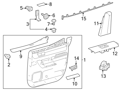 Toyota 82153-0C360 WIRE, RR DOOR, NO.1