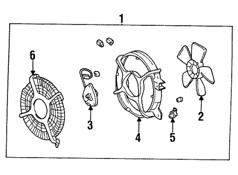 Toyota 88454-12130 SHROUD, Fan