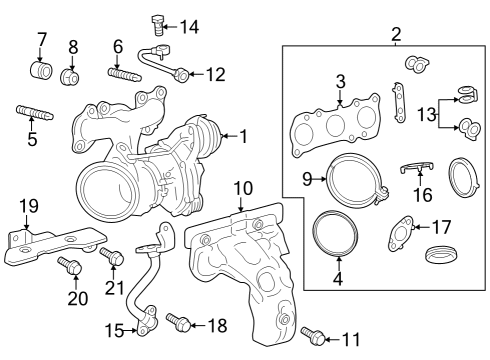 Toyota 16027-18010 PIPE SUB-ASSY, TURBO