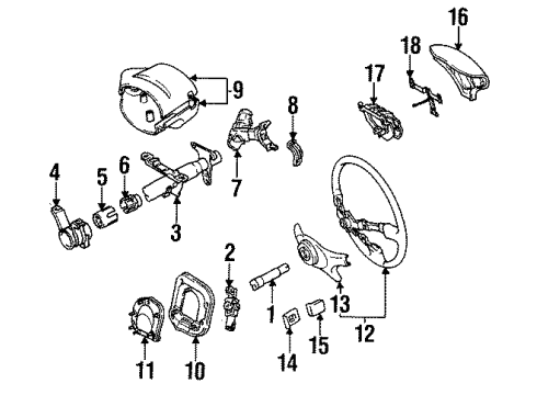 Toyota 45180-16130-C0 Cover Sub-Assy, Steering Wheel