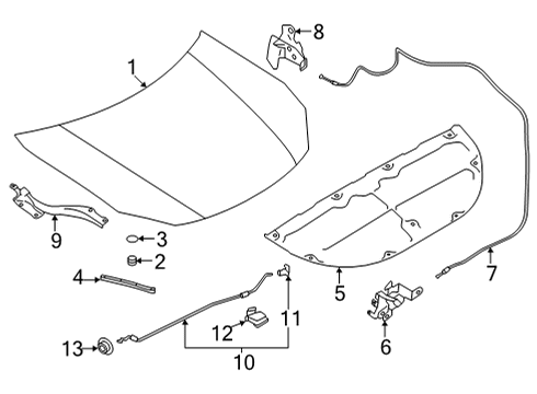 Toyota SU003-08047 CLIP CABLE