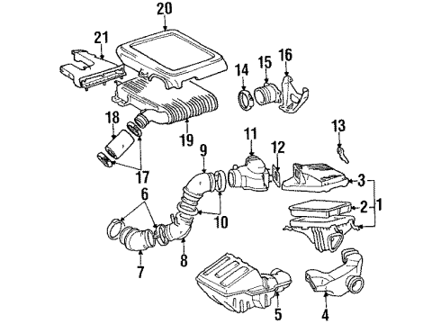 Toyota 17871-88381 Stay, Air Connector