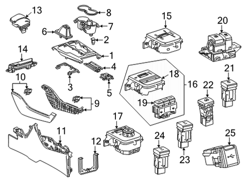 Toyota 84721-0E091 SWITCH, PATTERN SELE