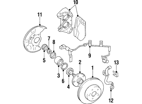 Toyota 47730-14281 Cylinder Assy, Front Disc Brake, RH