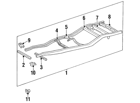 Toyota 51205-35210 CROSSMEMBER Sub-Assembly, Frame