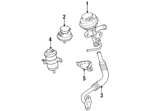 Toyota 25601-35050 Pipe Sub-Assembly, EGR