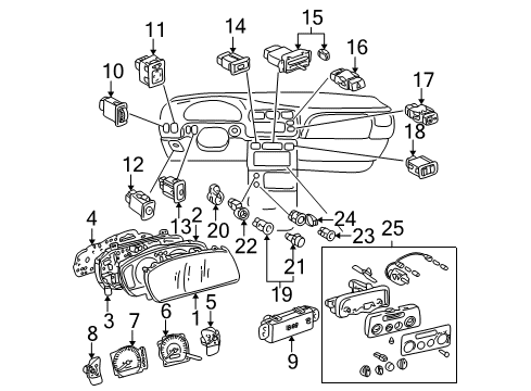 Toyota 55900-08050 Control Assy, Air Conditioner