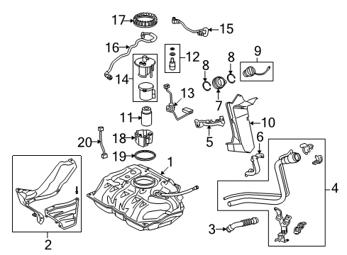 Toyota 77201-52330 Pipe Sub-Assembly, Fuel Tank Filler