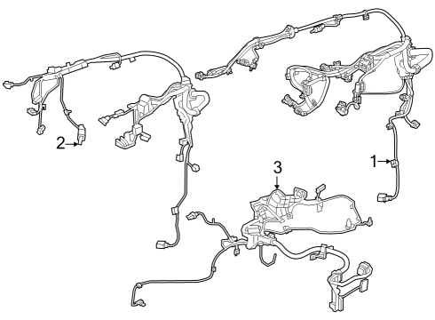 Toyota 82141-WAA01 Wire, Instrument Pan