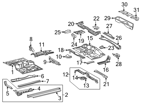 Toyota 58297-04010 Bracket, Seat Belt Retractor Mounting