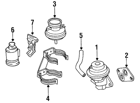 Toyota 25870-11070 Valve Assembly, E.G.R Va