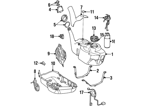 Toyota 77658-14030 Protector, Fuel Tank Edge