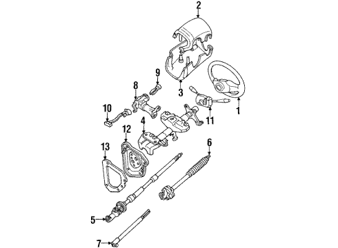 Toyota 84310-35570 Switch Assy, Turn Signal