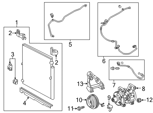 Toyota 88460-04201 Condenser Assy