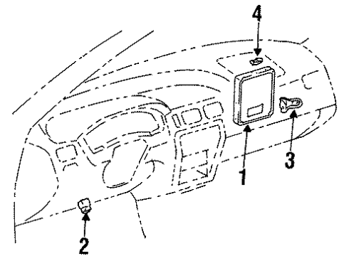 Toyota 89668-16070 Bracket, Engine Control Computer