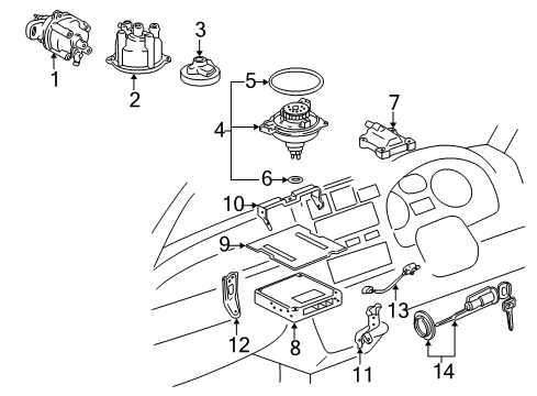 Toyota 89420-0W030 Sensor Assembly, Vacuum