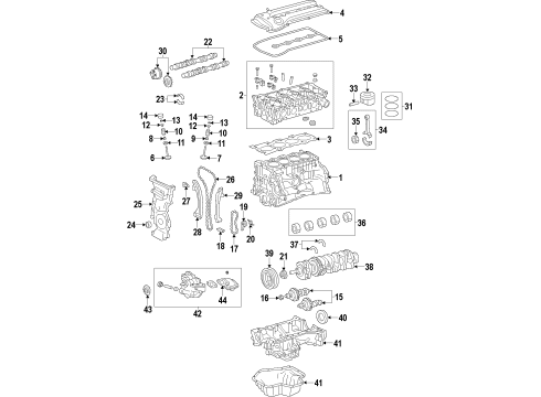 Toyota 04112-0H342 Gasket Kit, Engine Valve Grind