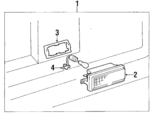 Toyota 81670-16030 Lamp Assembly, Back-Up