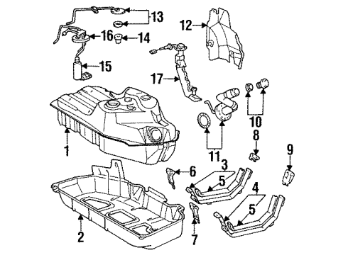 Toyota 77018-20130 Tube Sub-Assy, Fuel Tank Evaporation Vent