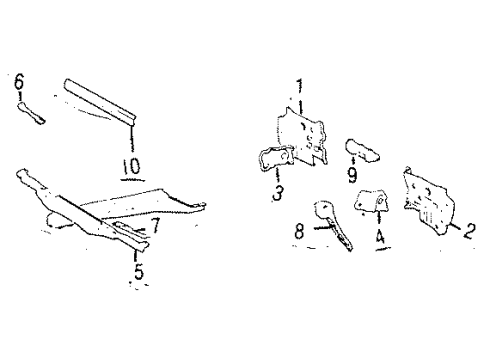 Toyota 53288-14030 Extension, Radiator Support, LH