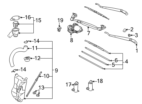 Toyota 85940-28040 Relay Assembly, WINDSHIE