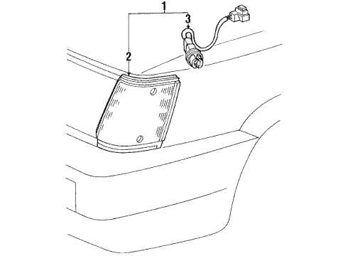 Toyota 81615-16070 Socket And Wire, Parking And Clearance Lamp