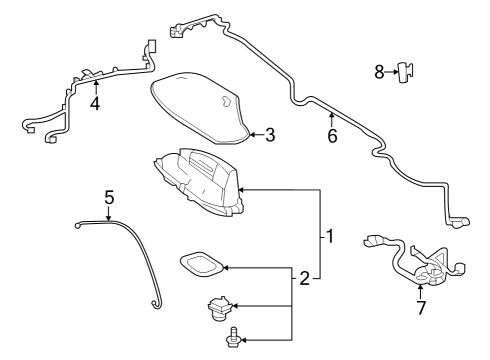 Toyota 86101-08B10 Cord Sub-Assembly, ANTEN