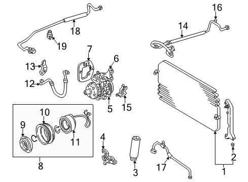 Toyota 88711-33110 Hose, Cooler REFRIGERANT Discharge