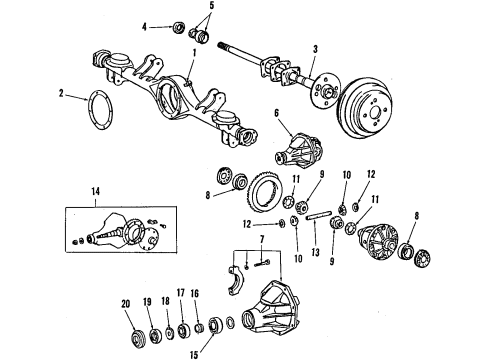 Toyota 42110-16070 Housing Assembly, Rear AXL