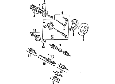 Toyota 42330-17081 Rear Cv Axle Shaft Assembly