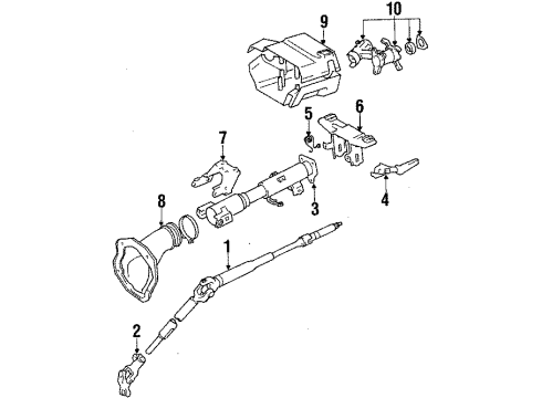 Toyota 45804-12020 Lever Sub-Assembly, Steering Tilt