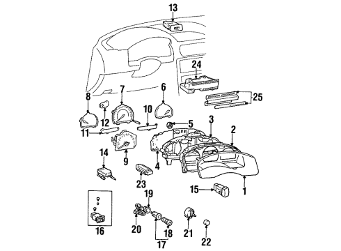 Toyota 83710-16380 Speedometer Drive Cable Assembly, No.1