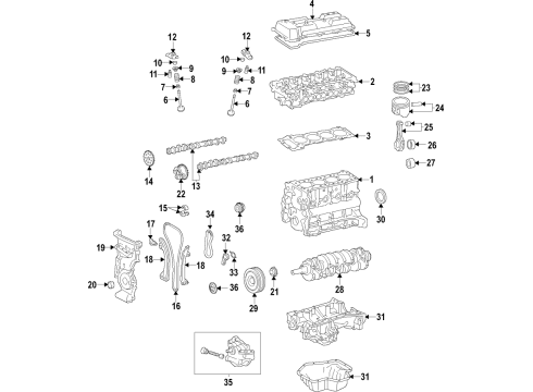 Toyota 11101-80000 Head Sub-Assembly, Cylinder