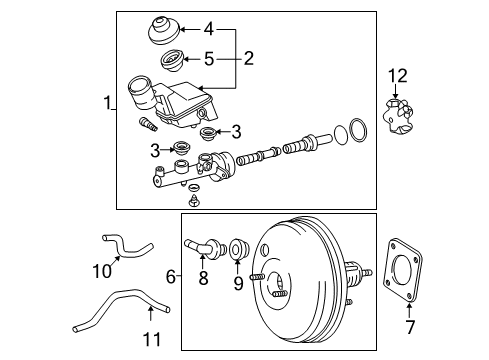 Toyota 04493-02060 Brake Master Cylinder Repair Kit