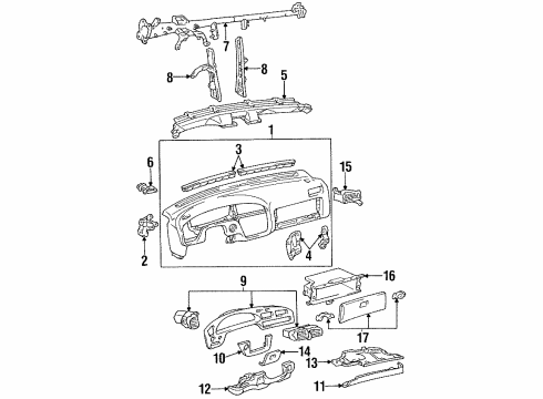 Toyota 55521-32020 Cover, Stereo Opening