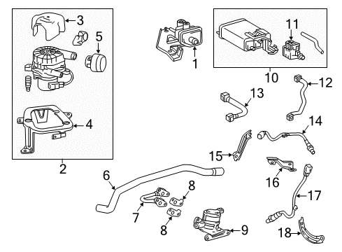 Toyota 12204-0C030 Valve Sub-Assembly, Vent