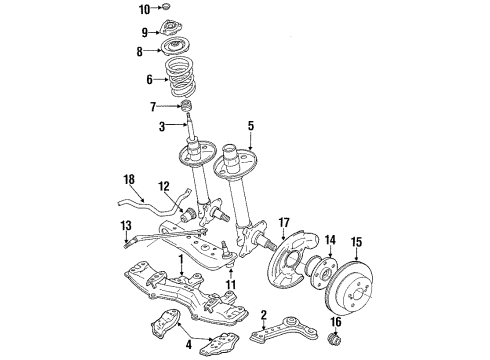 Toyota 43502-22060 Front Axle Hub Sub-Assembly