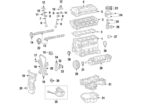 Toyota 13041-0T010-02 Bearing, Connecting Rod