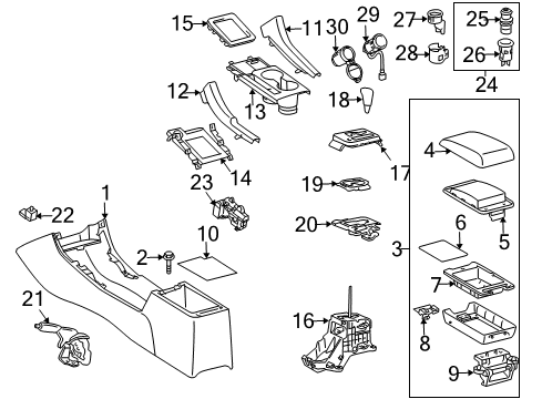 Toyota 46430-21110 Cable Assembly, Parking Brake