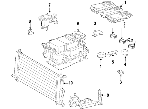 Toyota 89981-48110 Computer, Hybrid Vehicle Control