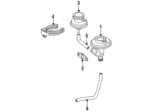 Toyota 25691-74060 Bracket, EGR Vacuum Modulator