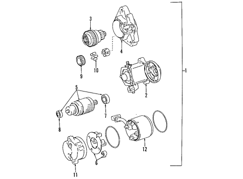 Toyota 28110-46090 Housing Assy, Starter Drive